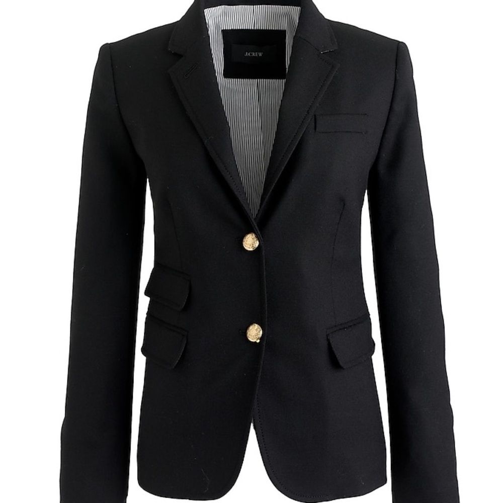 J.Crew Navy Blazer with Gold Buttons